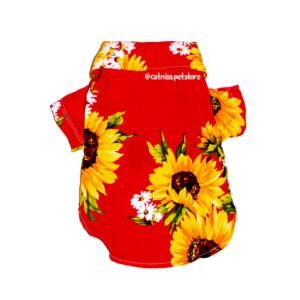 Camisa Hawaiana para perros y gatos - Girasoles