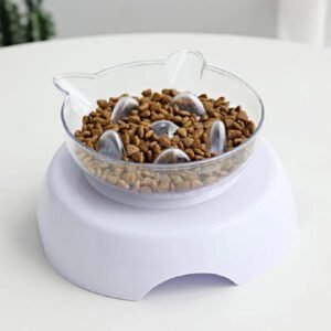 Plato Antiestrés Elevado para gatos